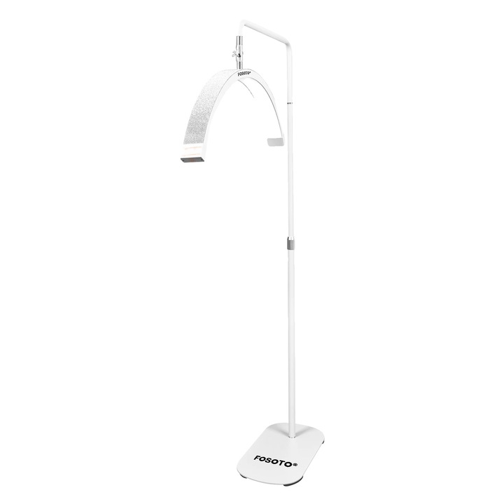Lumina video LED, дизайн полумесец, двуцветна настройка, бяла, 88x34x10cm