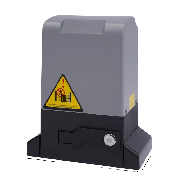 Automatizare poarta glisanta, motor 550W, sistem de telecomanda, gri, capacitate maxima 1200 kg