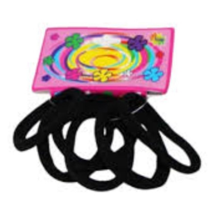 Fekete hajgumik, 6 db-os szett