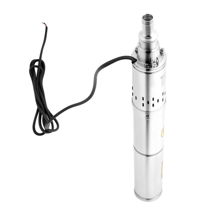 Pompa de apa, 65m inaltime maxima, 2m/h debit, argintie