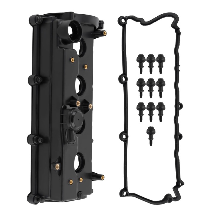 Garnitura capac supapa, plastic durabil, compatibilitate motor, negru