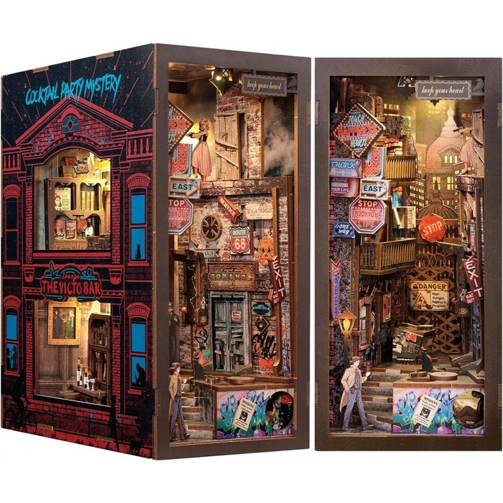 3D Puzzle, DIY könyvtámasz, A hosszú búcsú, Cutebee, 238 darabos