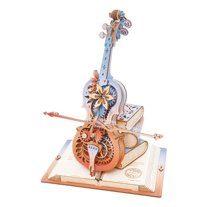 3D Puzzle, Gyönyörű Álmok Szimfóniája Zenedoboz, ROKR, Fa, 199 Darabos