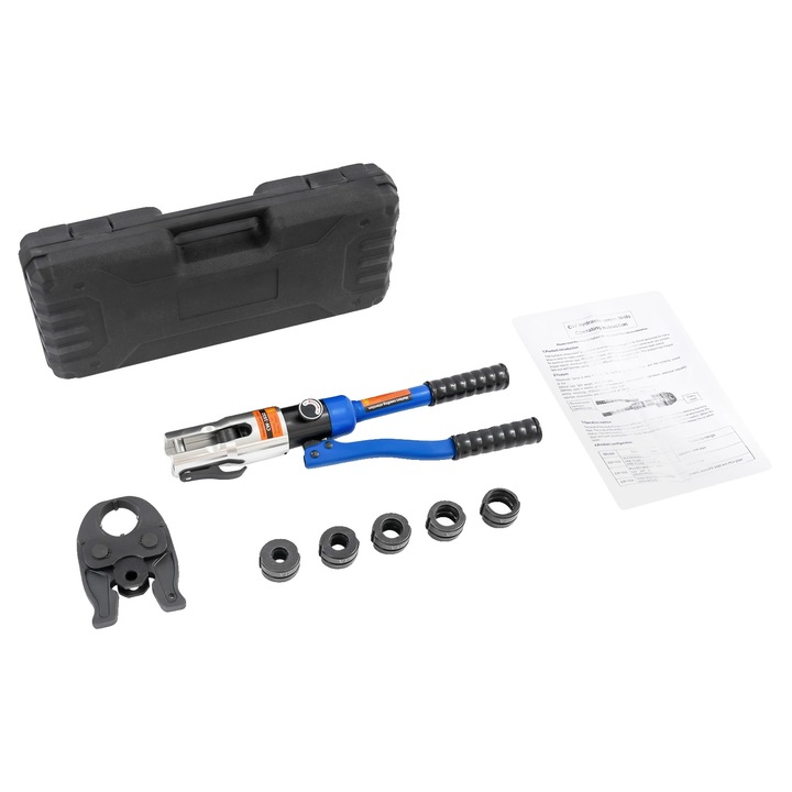 Hidraulikus prés, 10 tonna, kék, 41x12x6cm