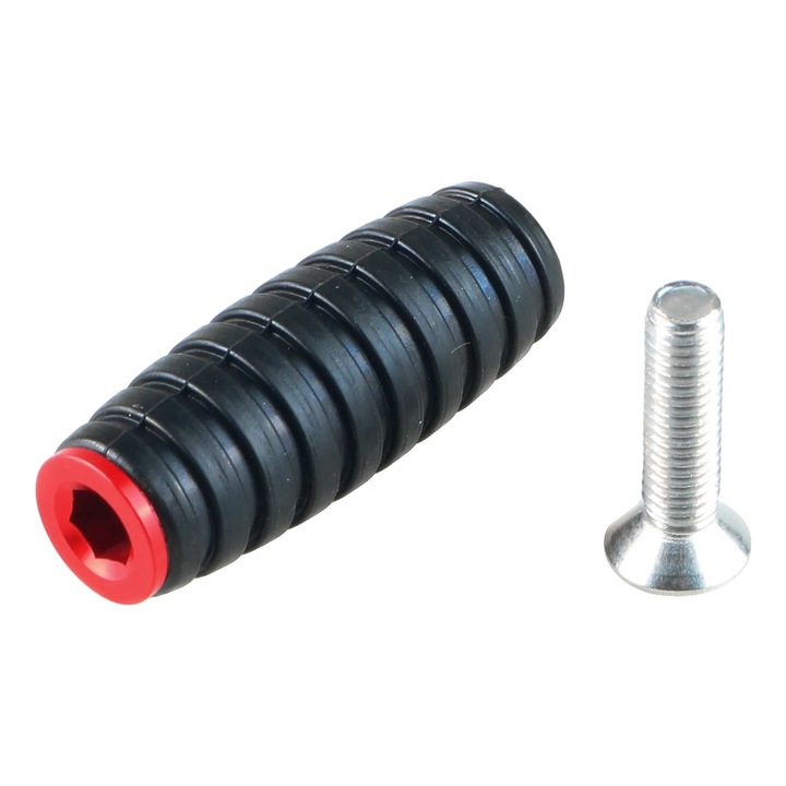 Maneta schimbator de viteze si frana pentru motocicleta, aluminiu usor, grip imbunatatit, rosu