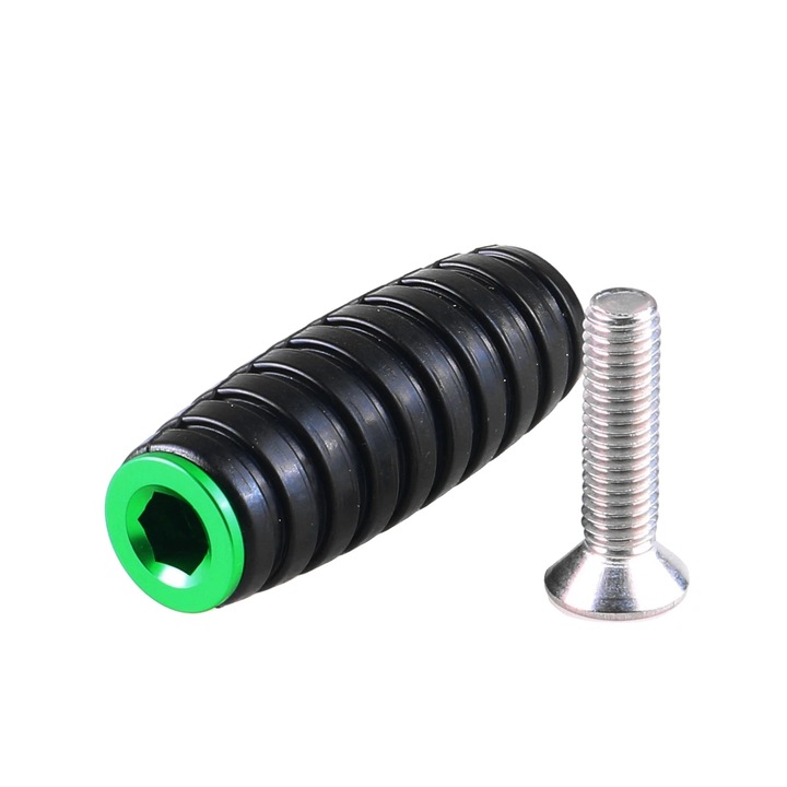 Maneta schimbator de viteze si frana pentru motocicleta, aluminiu usor, grip imbunatatit, verde