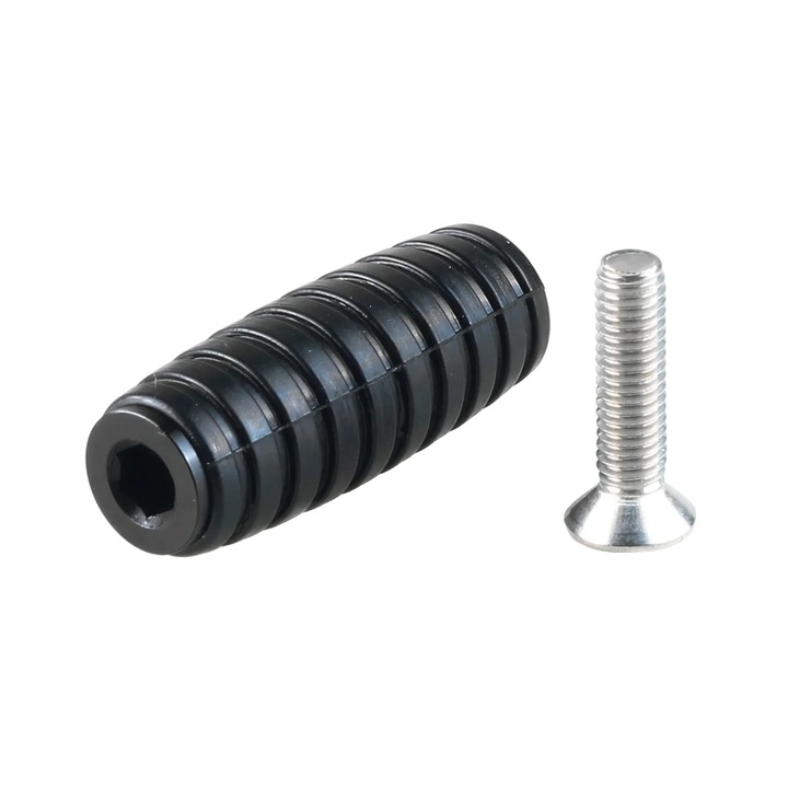 Maneta schimbator de viteze si frana pentru motocicleta, aluminiu usor, grip imbunatatit, negru