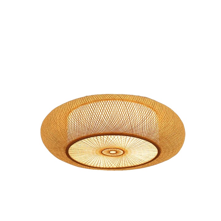 Бамбукова лампа, елегантен дизайн, топло осветление, 50 см, без крушка (Е27)