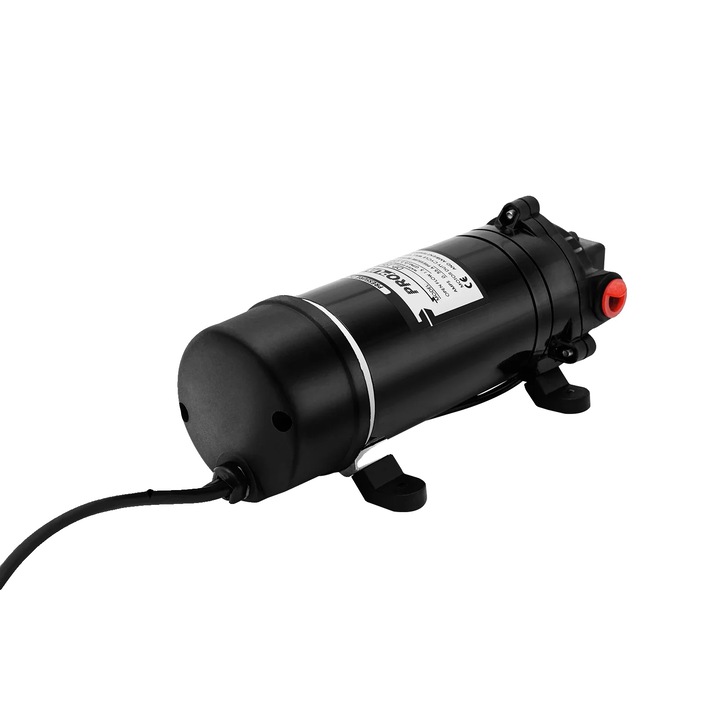 Membránszivattyú, kompakt, magas nyomású, fekete, 9.5mm, 220V