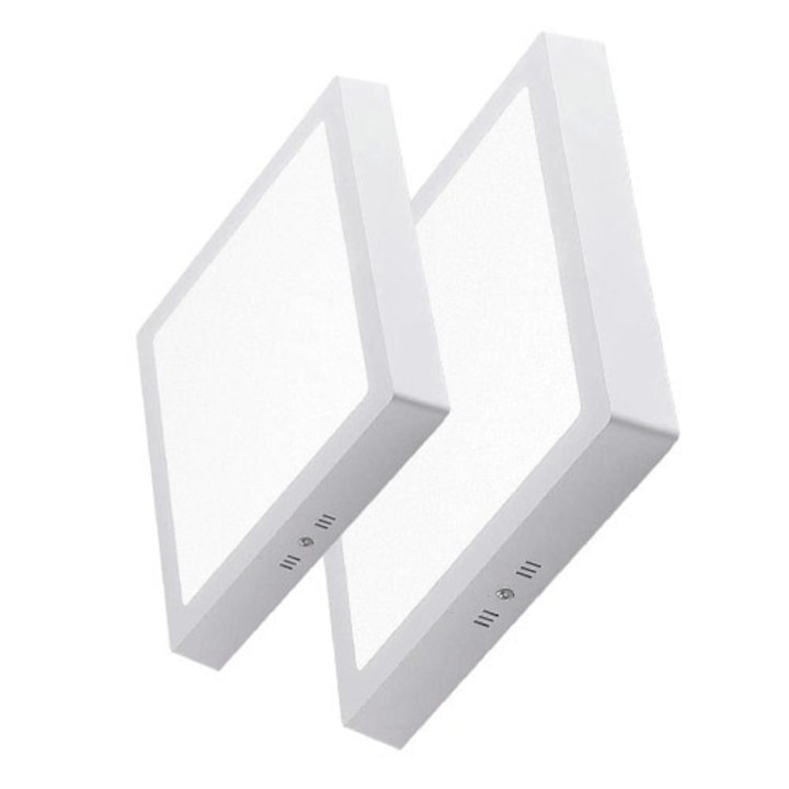 KLAUS KE35912K négyzet alakú LED mennyezeti lámpa, 18W, 1450Lm, fehér, süllyesztett szerelés