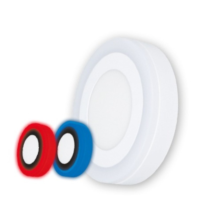 Panou Rotund Albastru 12+4W 840Lm 6500K, Klaus KE36803 (20)