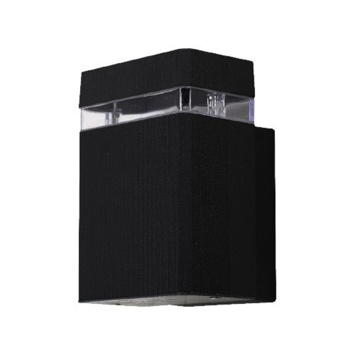 Lampa De Perete Negru Ip54 1XGu5.3 Alu.+Pc 100*110*160Mm, Klaus KE46413 (20)