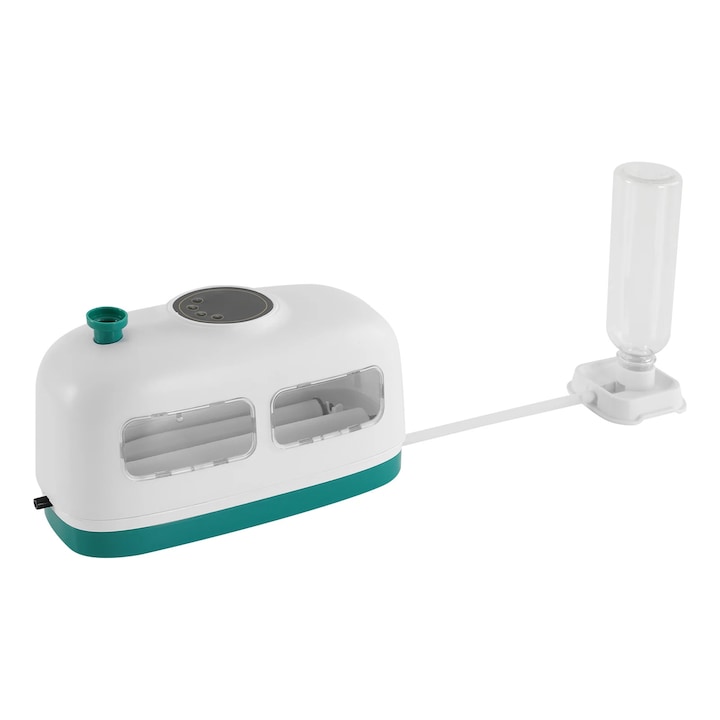Инкубатор за яйца, Дигитален модел, Капацитет 8 яйца, 16 W, 220 V, Температура 20–39,5 °C, ABS, Зелен