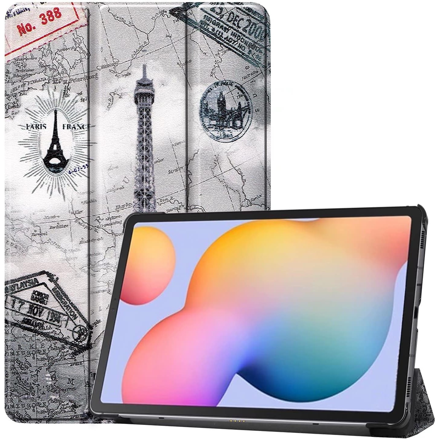 Husa Slim Sigloo, Smart Cover, Trifold, pentru Lenovo Tab P11 Pro( 2nd Gen), (TB-132FU/TB-138FU), 11.2", Paris