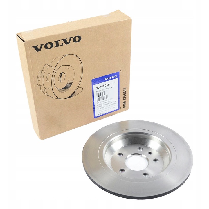 Féktárcsa eredeti Volvo S80 V70 V60 30769059 szett 2 darab
