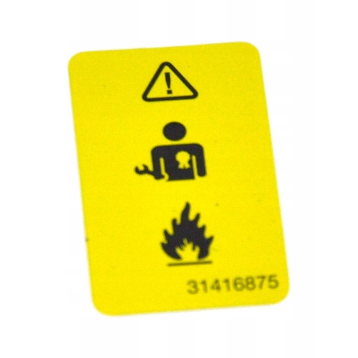 Motorháztető matrica Volvo, eredeti, 31416875, V40, S60, V60, XC40, XC60, XC90, S90 modellekhez, különböző méretek