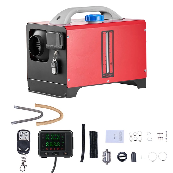 Aeroterma Diesel, functie de preincalzire, control de la distanta, 5 litri, orizontal