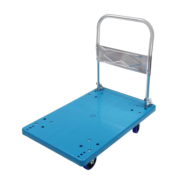 Carucior pliabil, capacitate mare de incarcare 300kg, constructie robusta, 4 roti, dimensiuni variate