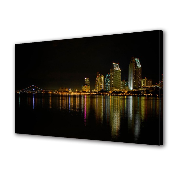 Tablou VarioView MoonLight Fosforescent Luminos in Urban Orase Insula Coronado, 30 x 45 cm