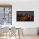 Tablou VarioView MoonLight Fosforescent Luminos in Urban Orase Lumini pe pod, 40 x 60 cm