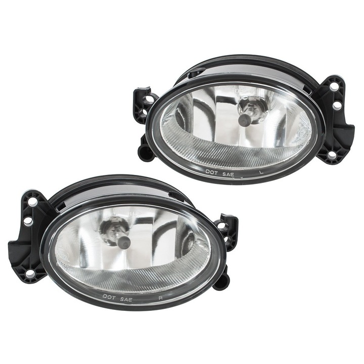 Faruri halogen M MODECAR, 2 bucati, pentru Mercedes E-Class W211 2004-2009, H11, cu suport inclus