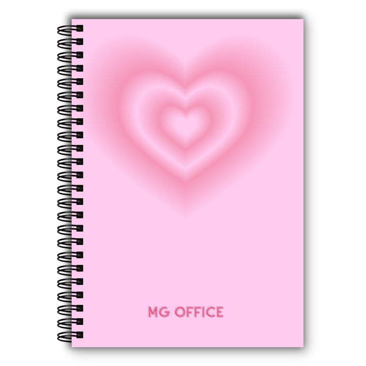 Spirálfüzet A5 80 lap sima 80g/m2 prémium papír, Pulzus, MG Office