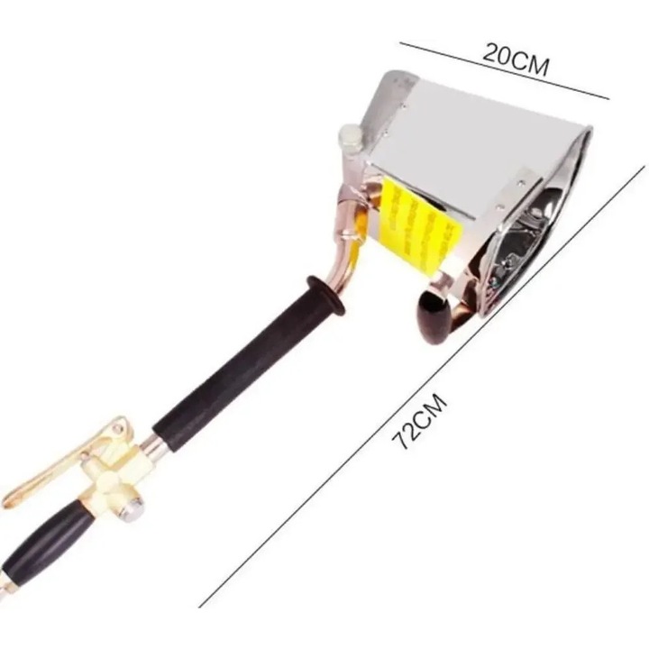 Pistol de tencuit, 4 jeturi, design ergonomic, argintiu, capacitate 5 litri