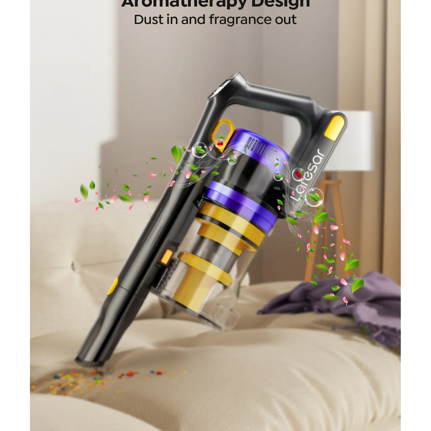 Aspirator fara fir, HEPA, putere de aspiratie 55000PA, 0.6-1L, sub 3 kg