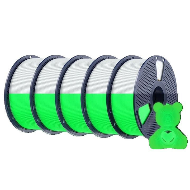 Filament 3D, világító WGN, 1.75mm, 1kg, PETG, nagy ütésállóság