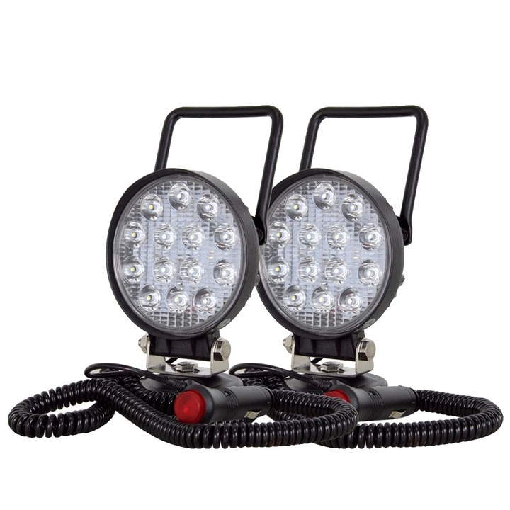 Munkalámpa, 2 x 42W, kombinált fénysugár, 2700LM-4200LM, vízálló, méretek: 10-30V