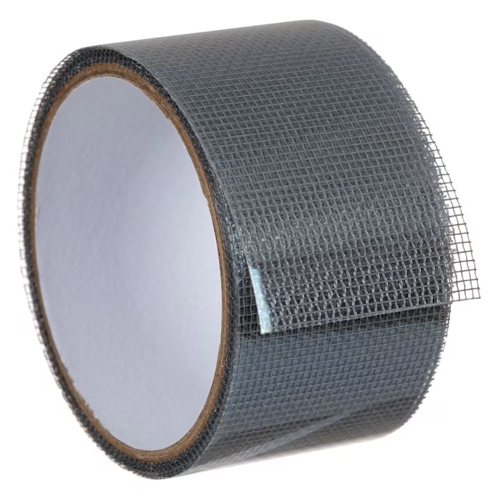 Лента за ремонт на мрежи за хардуер, SuooTci, 2м x 5см, самозалепваща, сива