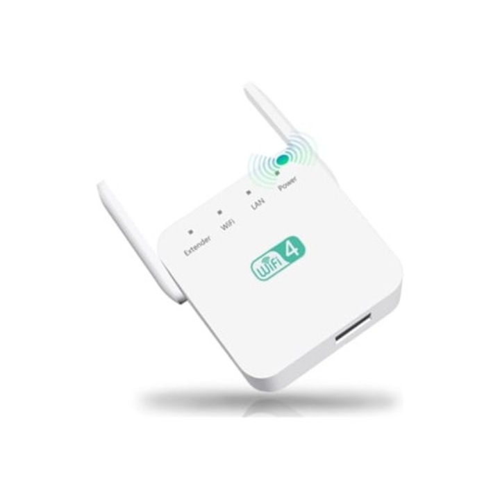 Extensor Wifi, amplificator internet, 2 antene, 1 port, multicolor