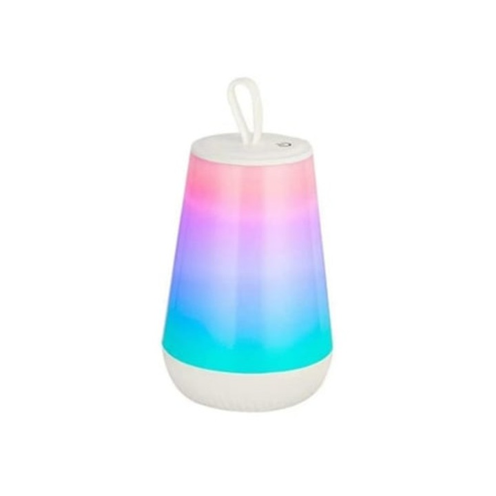 Hordozható LED éjjeli lámpa, meleg fényű, szabályozható, többszínű, érintésérzékeny