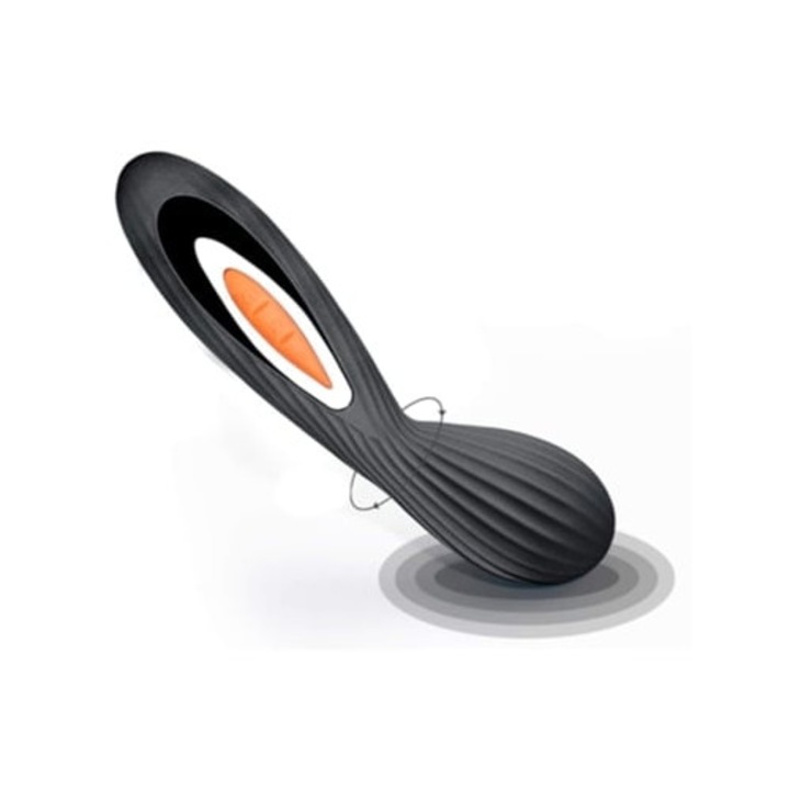 Mini hordozható vibrátor, fekete