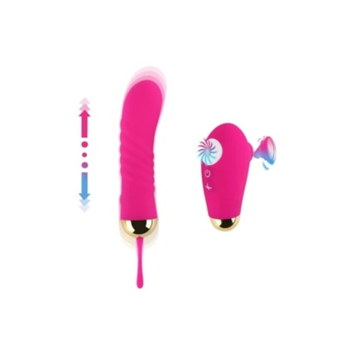 Vibrator pentru stimulare G-Spot, roz