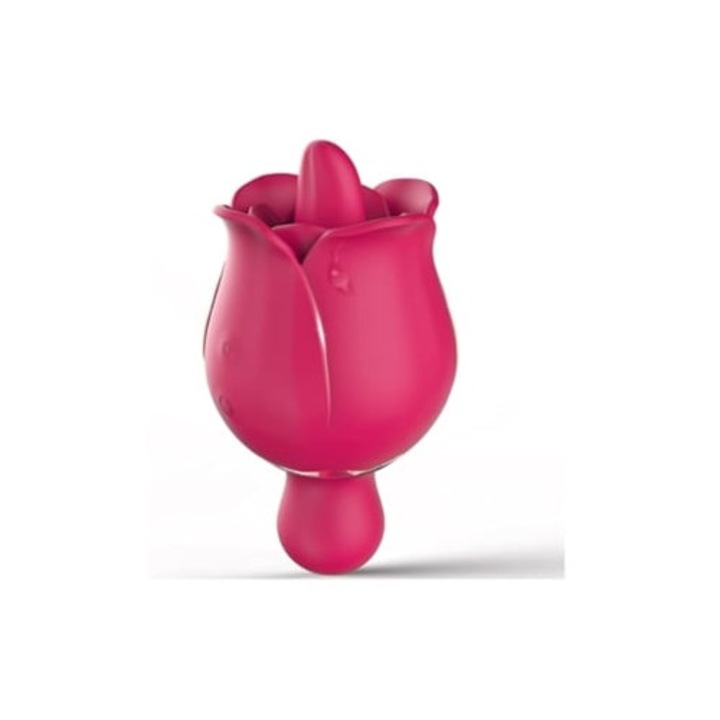 Rózsaszín vibrátor nőknek, mini, 9 rezgési mód, 9 rezgés, 10x5cm