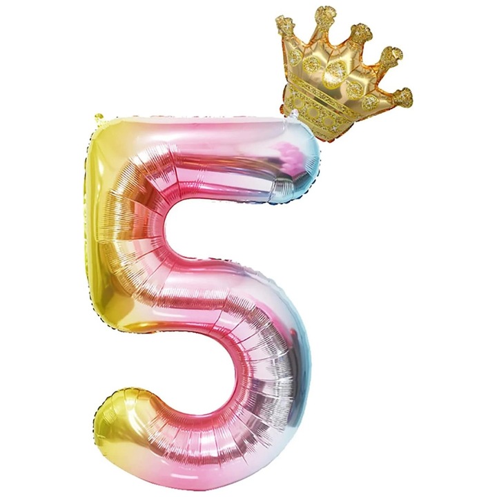 Falling In Art Léggömbök különböző alkalmakra, számok, 5, 101cm