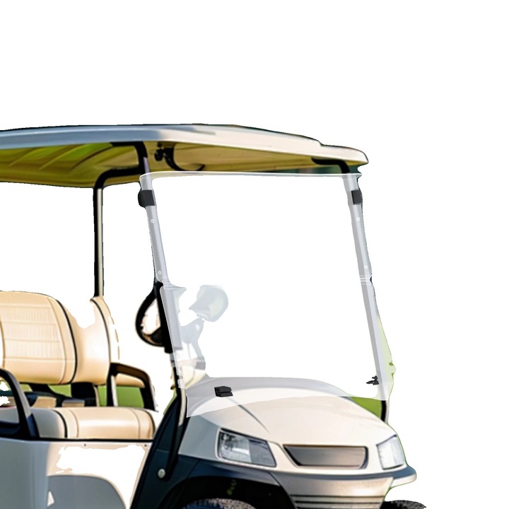 Предно стъкло за количка за голф, 100.5x82cm, 4mm, устойчиво на температури от -30 до 70C, прозрачно