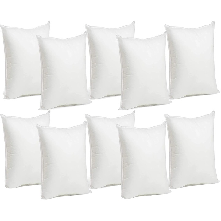 Set perne umplute cu fibra, 40x60cm, 10 buc, lavabile, antialergice