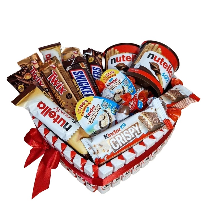 Inima creamy din dulciuri, 54 de produse