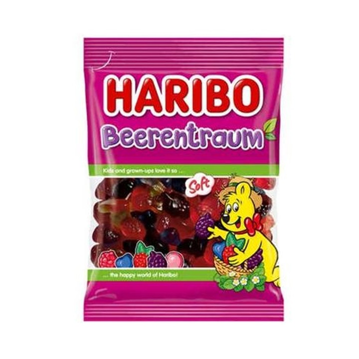 Jeleuri Haribo Beerentraum, fructe de padure, 30 buc x 100 gr