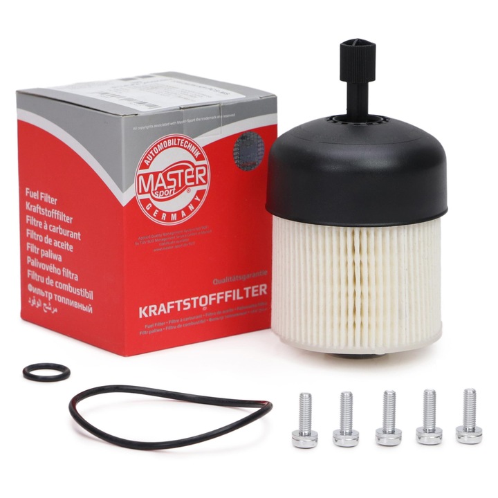 Filtru combustibil Master-Sport, compatibil cu Dacia Logan, Duster, Mercedes Citan, Nissan NV250, Renault Clio, 116mm x 89mm x 85mm