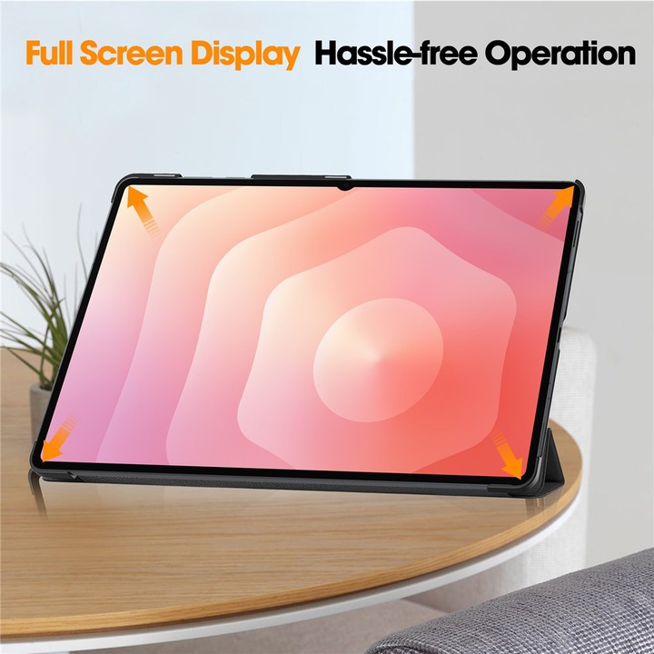 Husă pentru tabletă Techsuit FoldPro, albastră, dimensiuni 30x45cm