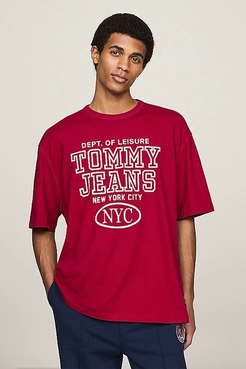 Tricou barbati Tommy Jeans Ovz Vintage NYC Tee DM0DM18543, Piros