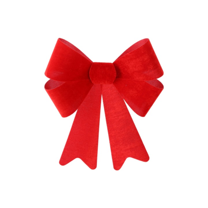 Funda Decorativa Pentru Bradul de Craciun Din Catifea, Culoare Rosu, Dimensiune 36 x 51 cm