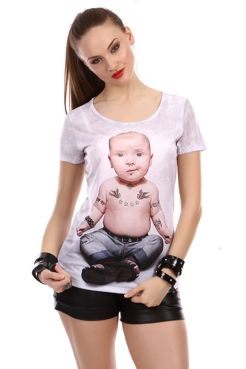 Női pólók, Alap, 180892, Fehér