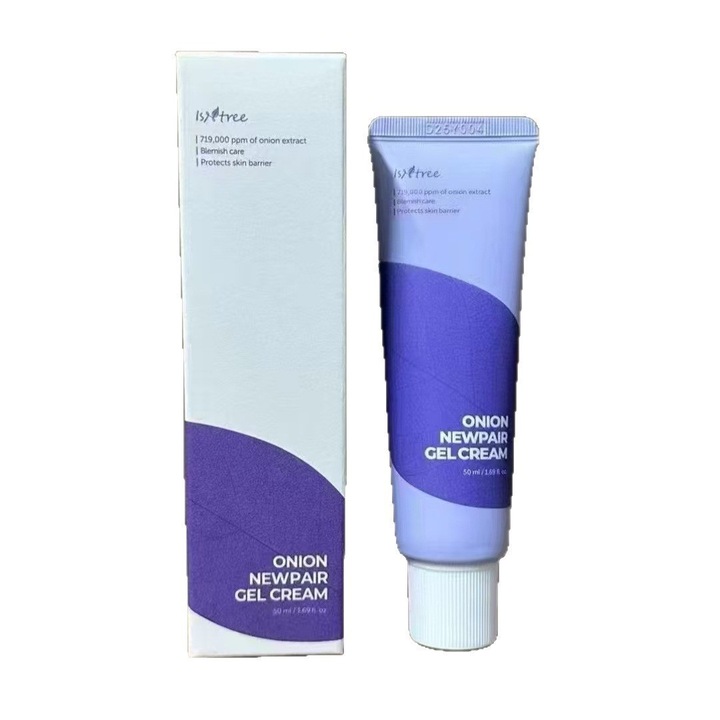 Isntree Purple Onion Repair Cream, tápláló és hidratáló, mélyen hidratáló, javítja és halványítja a finom vonalakat, 50 ml