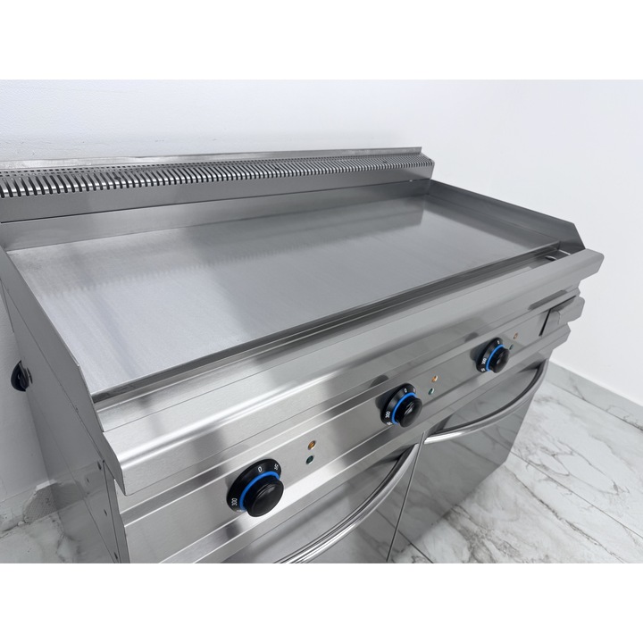 Gratar profesional electric cu placa neteda de 120 cm Ideal Inox Linia 630