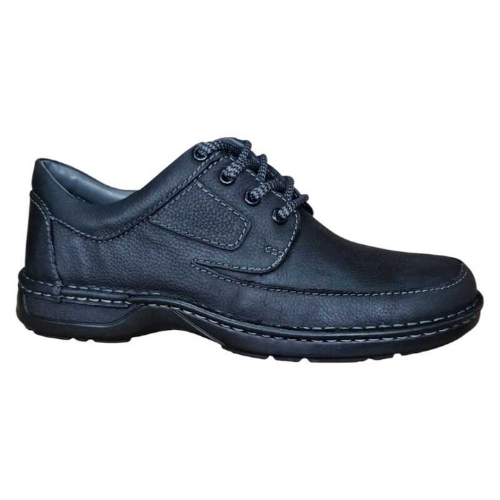 Valódi bőrből készült férfi cipők Reflexan klasszikus fűzős záródással rugalmas és varrott talppal mindennapi viseletre G5