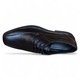 Pantofi din piele naturala pentru barbati, Reflexan, inchidere cu siret, cu elastic lateral pe ambele parti, Negru, 40 EU